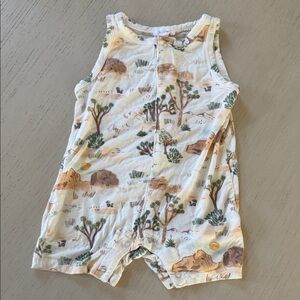 Angel Dear Sleeveless Nature Print Baby Romper